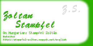 zoltan stampfel business card